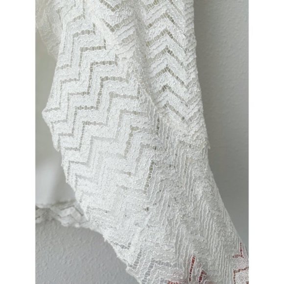 New Directions Cream Double Layer Blouse - Picture 4 of 6